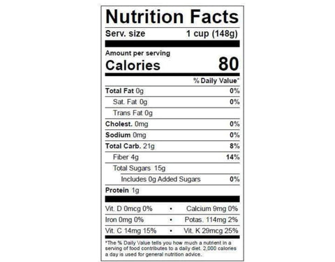 ORGANIC Frozen Blueberries 1 Lb. 5 Servings per Pound