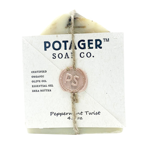 Organic Potager Soap Peppermint Twist