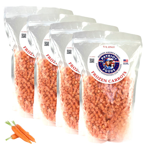 Patriot Foods Frozen U.S. Carrots 5 lbs (5 x 1 Pound Bags)