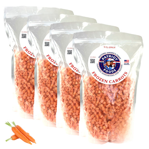 *NEW* Patriot Foods Frozen U.S. Carrots 1 Lb. 5 Servings per Pound