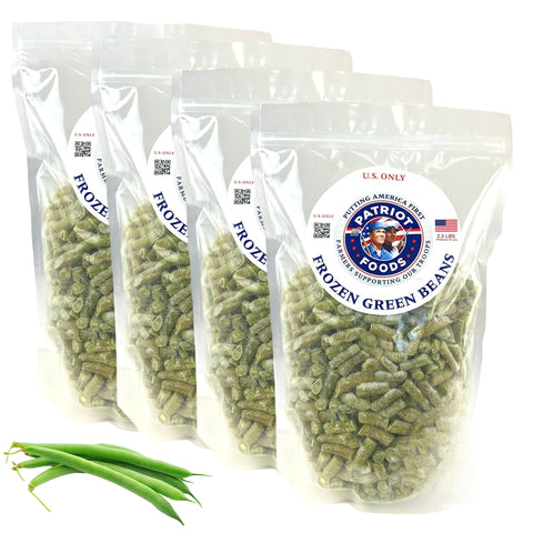Patriot Foods Frozen U.S. Green Beans 5 lbs (5 x 1 Pound Bags)