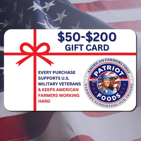 Patriot Foods Gift Cards ($50-$200)
