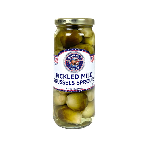 Patriot Foods Pickled Mild Brussel Sprouts 16 OZ