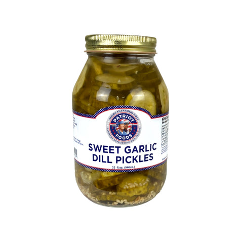 Patriot Foods Sweet Garlic Dill Pickles 32 OZ