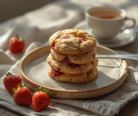 Strawberry Breakfast Cookies