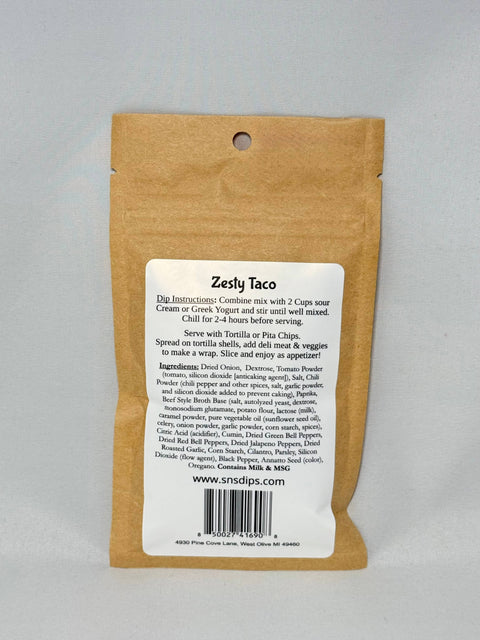 Zesty Taco Dip Mix