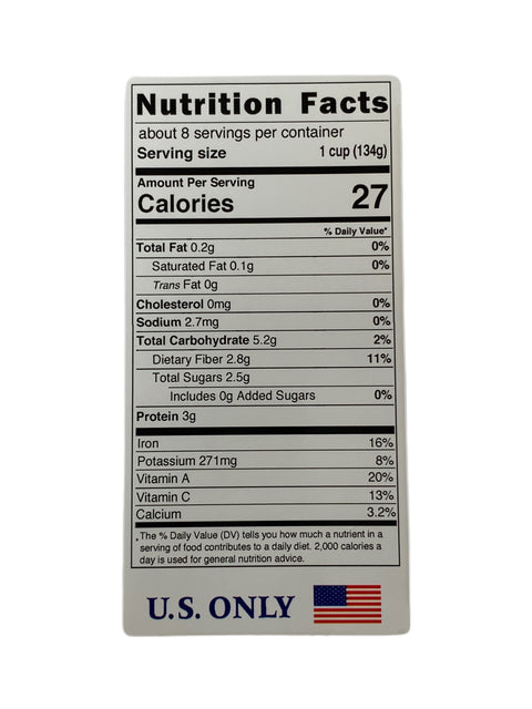 Patriot Foods Frozen U.S. Chopped Asparagus 5 lbs  (5 x 1 Pound Bags)