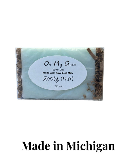 Oh My Goat -Zesty Mint Bar Soap