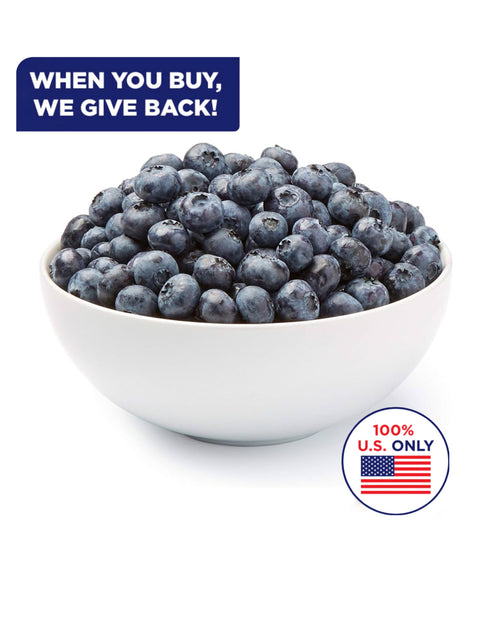 Patriot Foods Frozen Michigan Blueberries 5 lbs (5 x 1 Pound Bags)