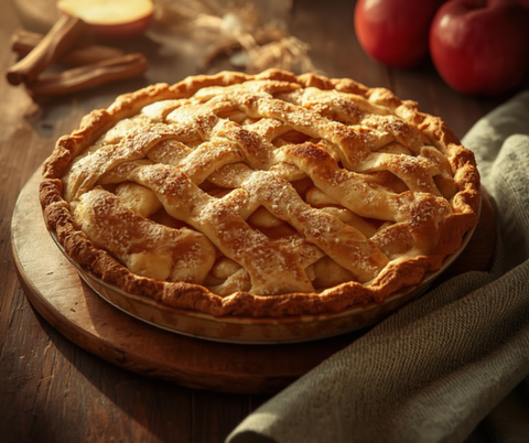 Pie Crust with Apple Filling