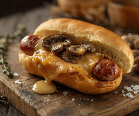 Mushroom Swiss Bratwurst (1 Lb)