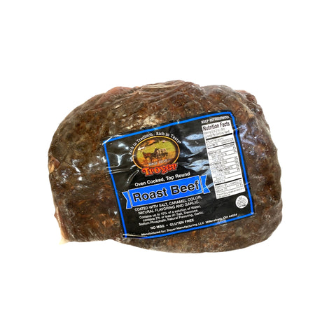 Troyer Sliced Roast Beef Rare Top Round (Price Per LB)