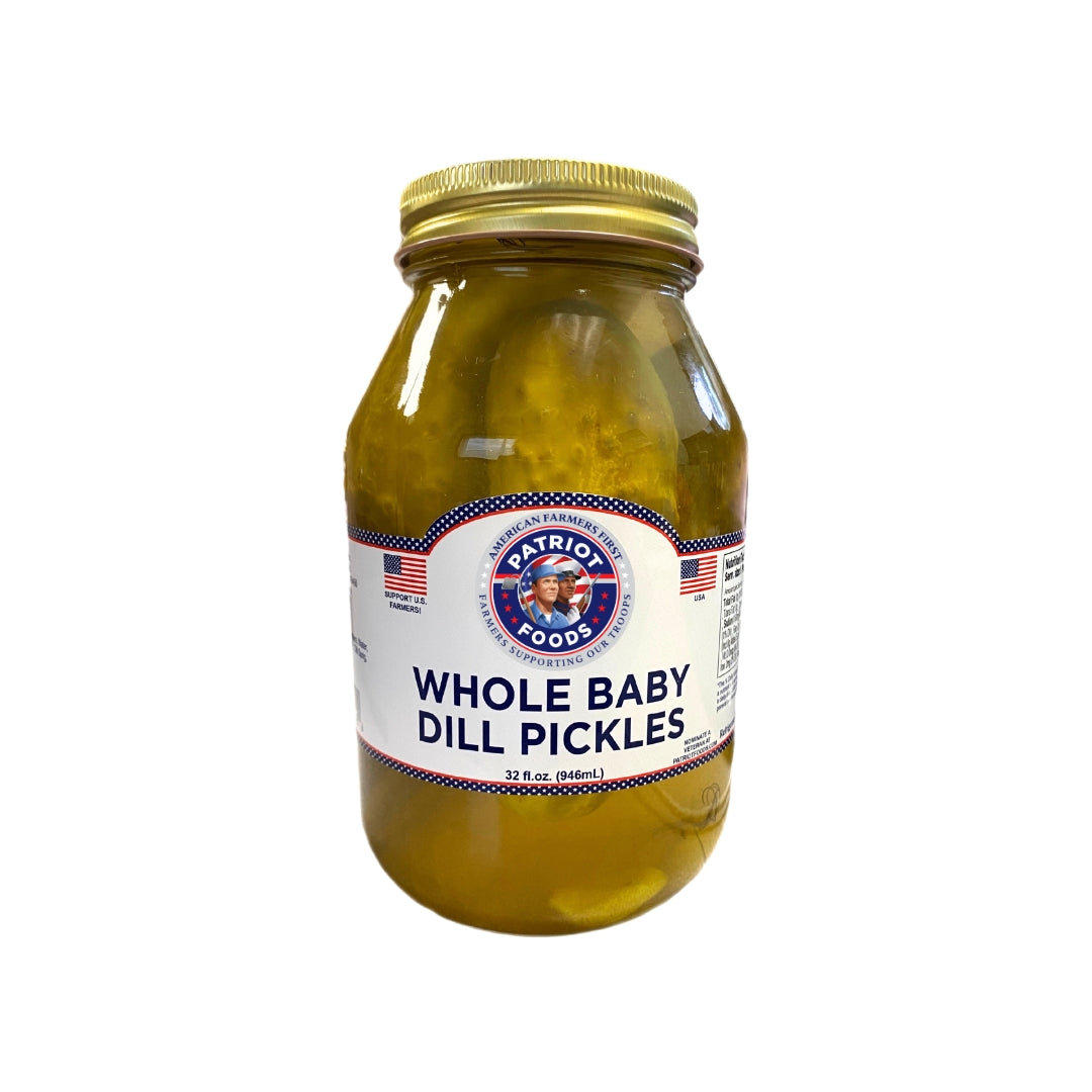 Whole Baby Dill Pickles 32 oz Patriot Foods, Inc.